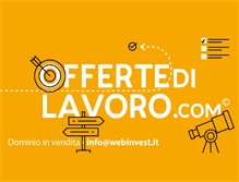 Tablet Screenshot of offertedilavoro.com